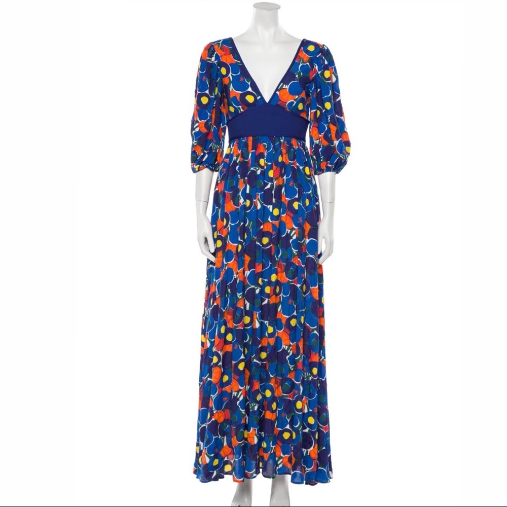 Staud Affogato Dress/ Fruit Maxi